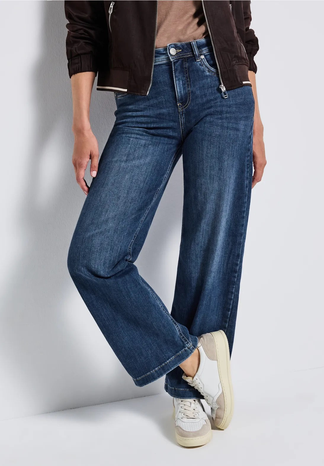 Demin wide legs