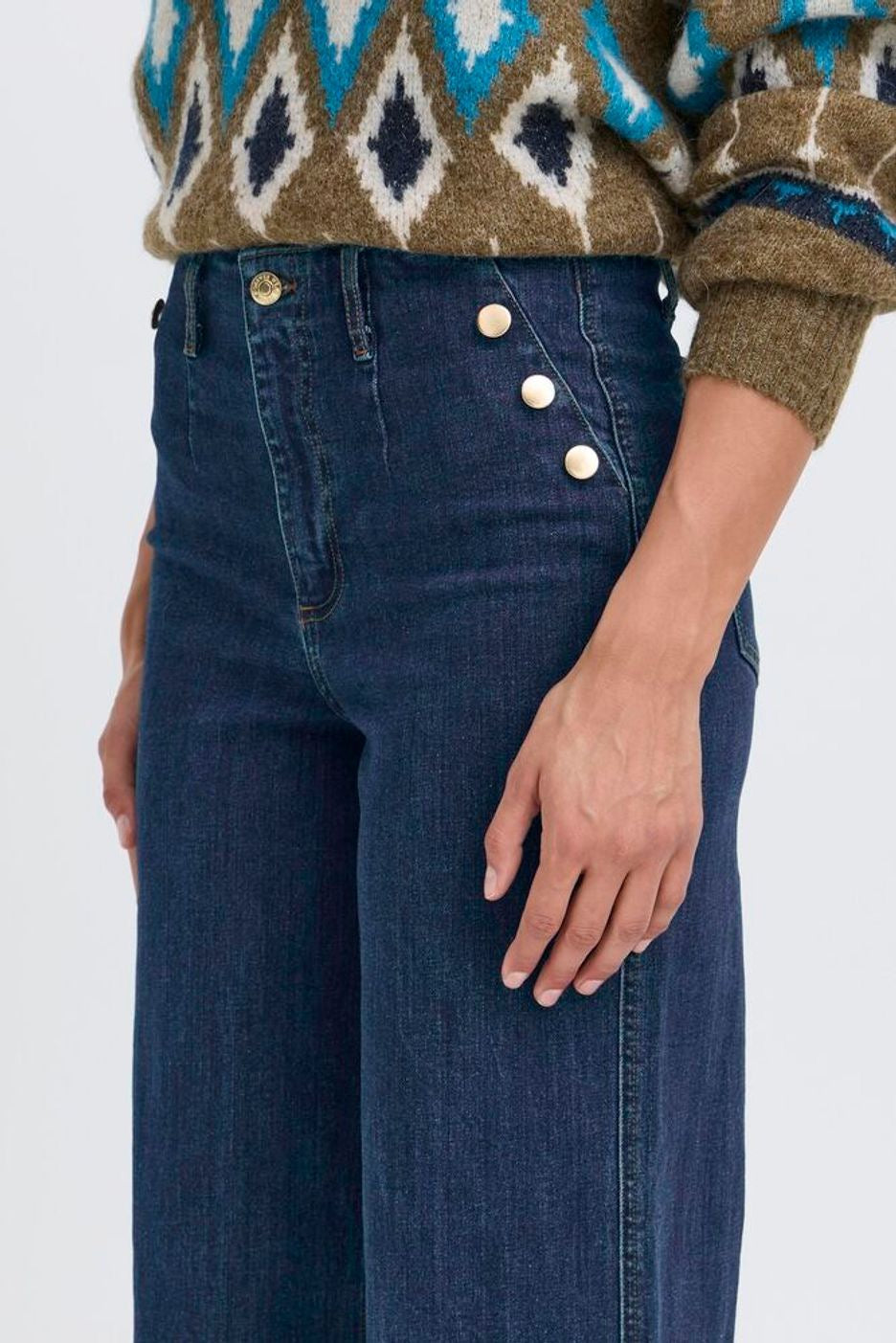 Komma Button Jeans