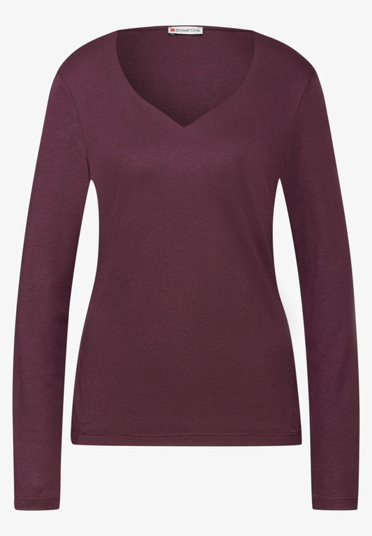 Langærmet tee