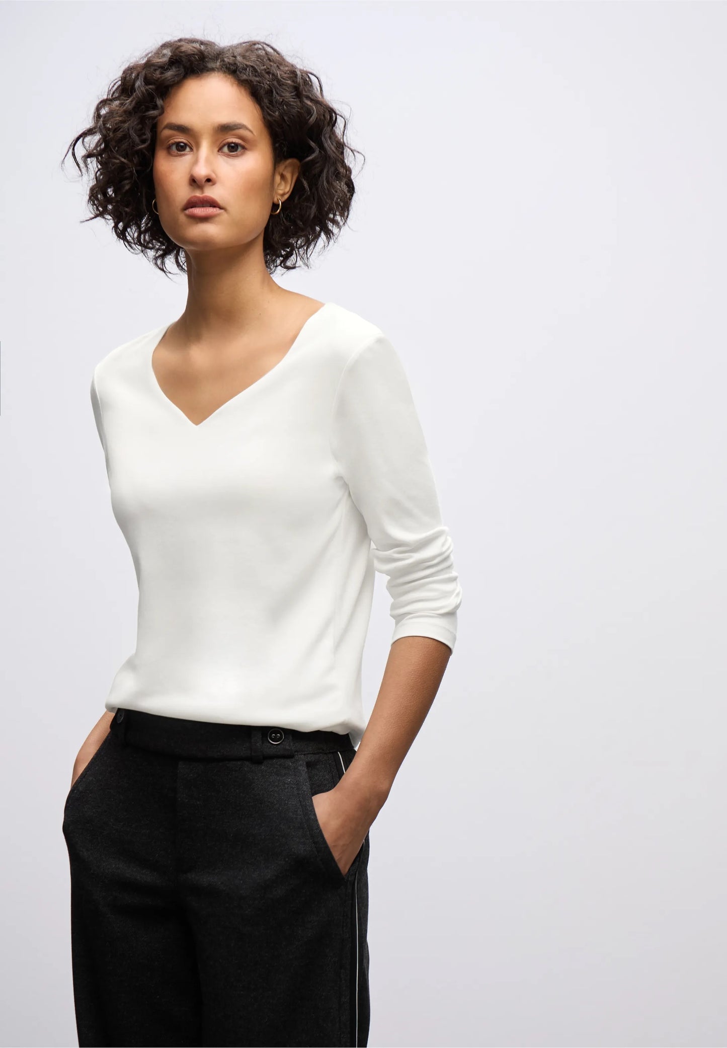 Langærmet tee