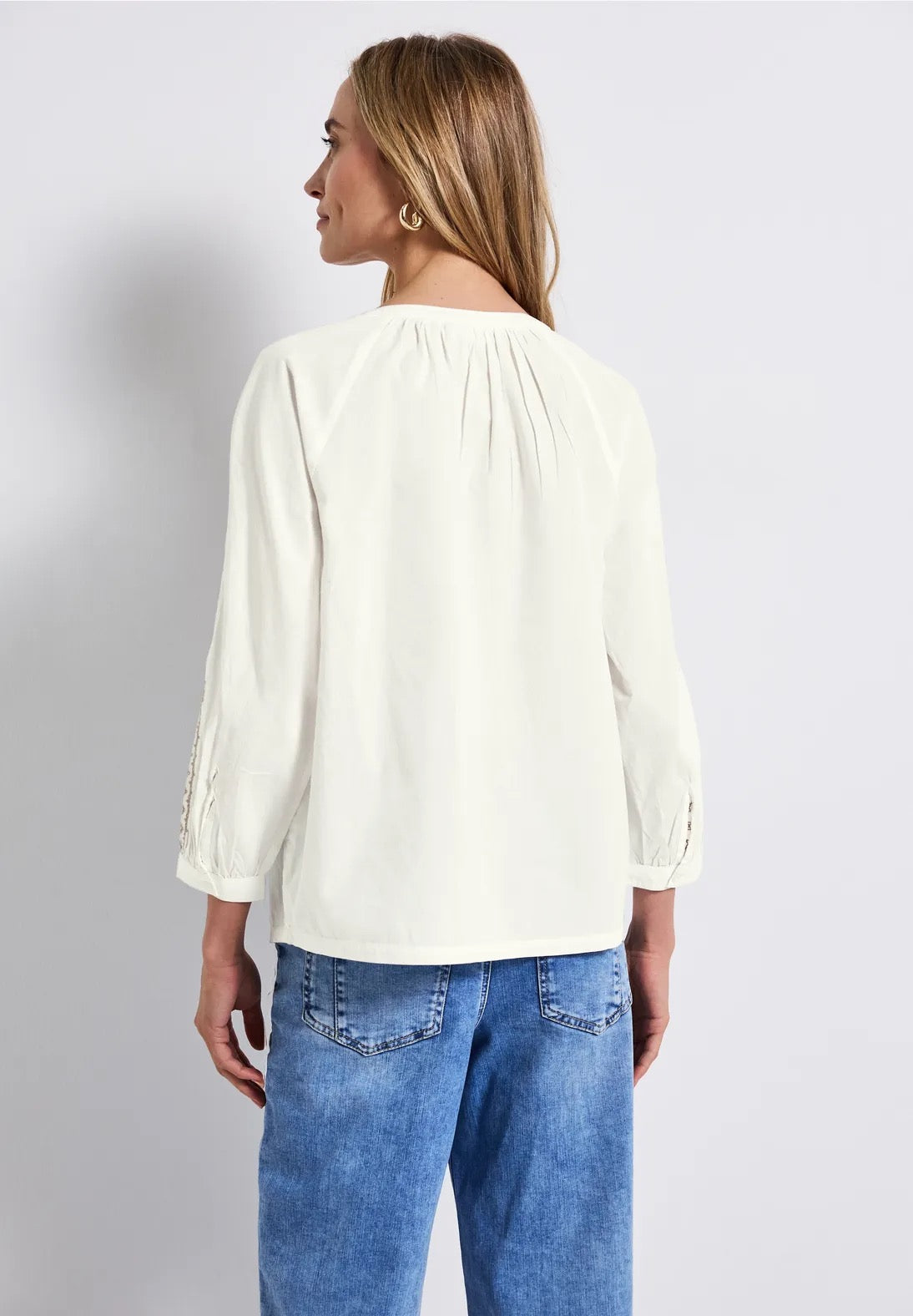 Broderet skjorte bluse