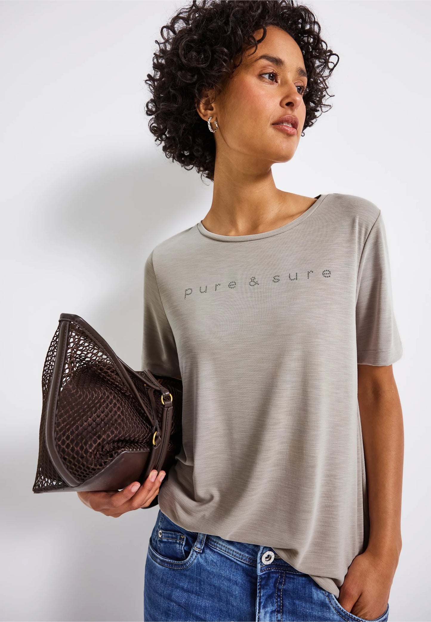 Silk look T-shirts