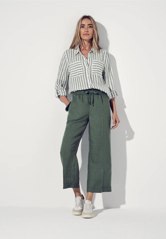 stribet skjortebluse
