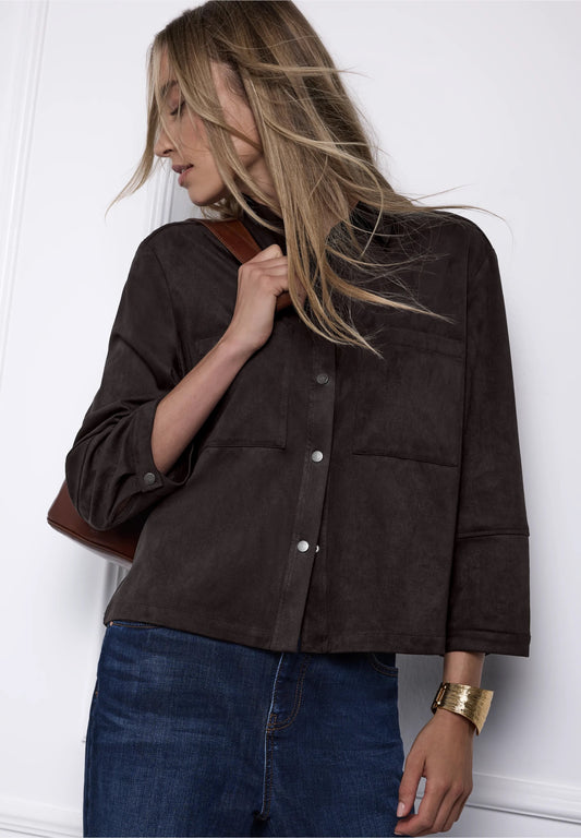 Velour Skjorte Jakke
