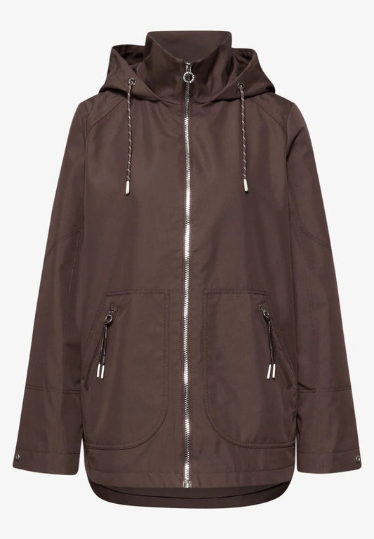 Parka med hoodie